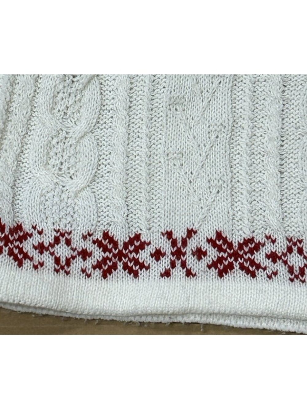 2hip Christmas sweater dress reindeer snowflake fair isle Grils 6X Cross Stitch - Picture 6 of 7